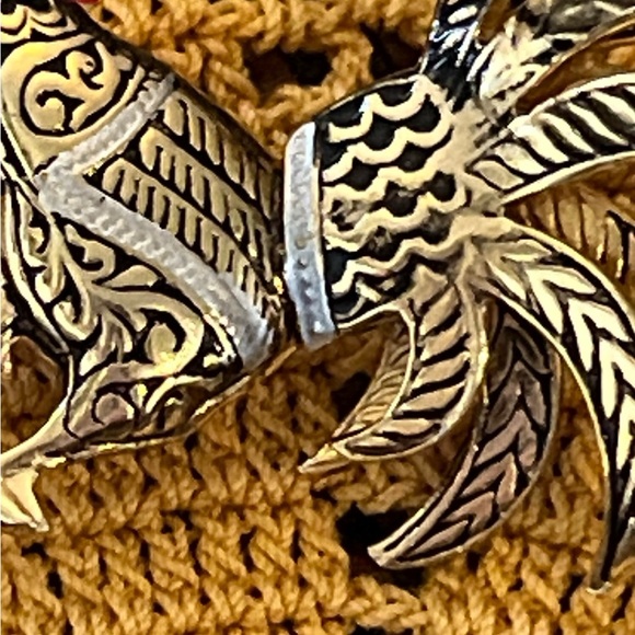 Vintage Brooch Rooster with Red Comb  Gold Tone - Picture 4 of 7